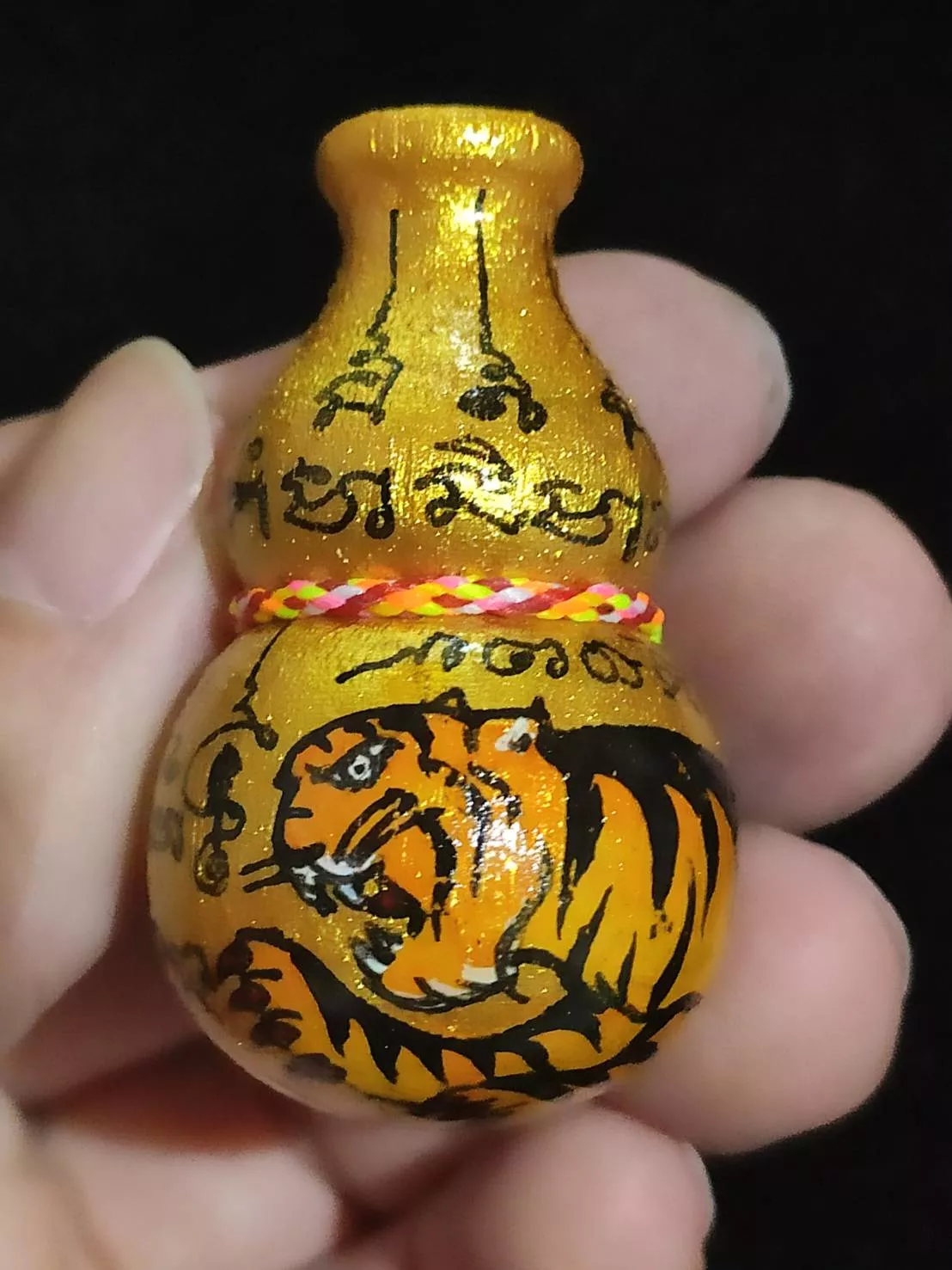 當代符王-龍婆樂 手繪虎王招財葫蘆 -2000